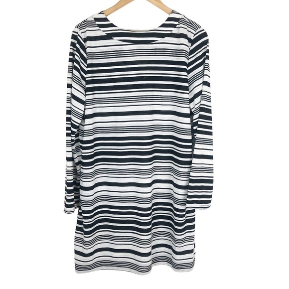 New with tag L*Space Love Letters Long Sleeve Striped Lace Up Tunic Top Dress - Picture 6 of 11